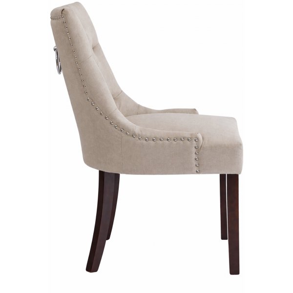 Tuva New Port stol med håndtak - Beige lin + Møbelføtter Tuva New Port stol med håndtak - Beige lin + Møbelføtter