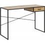 Seaford skrivebord med skuff 110x45 cm - Eik/svart