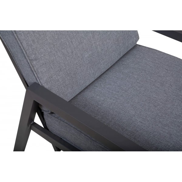 Lerida recliner-sett - Gr� + Tekstilpleie for m�bler