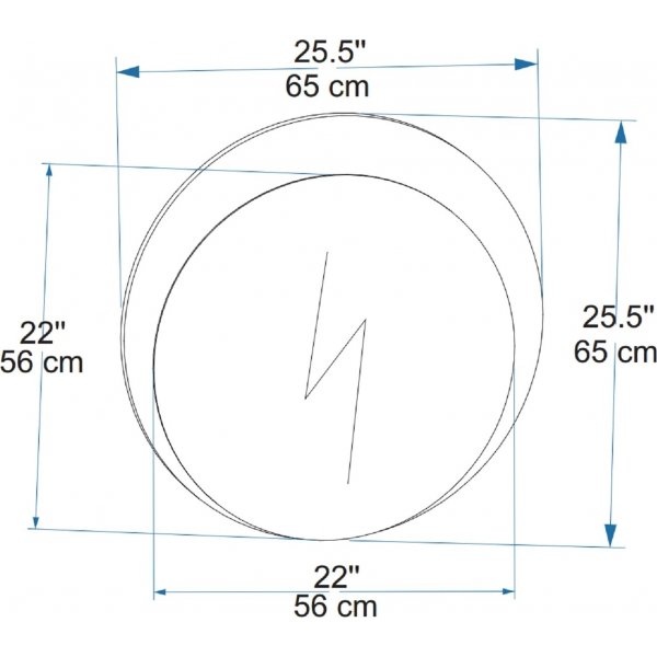 Linette veggspeil - Lys valnøtt Linette veggspeil - Lys valnøtt