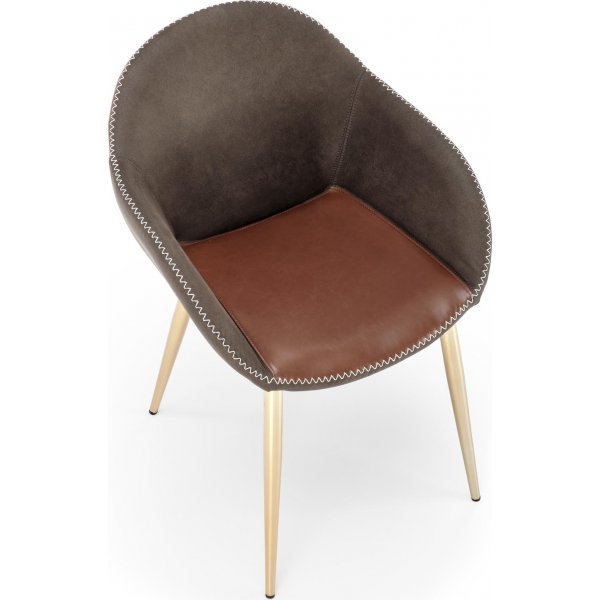 Ryan spisestol - Brun/grå Ryan spisestol - Brun/grå