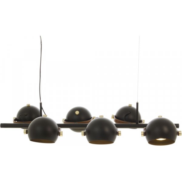 Taklampe Bow - Svart / matt messing