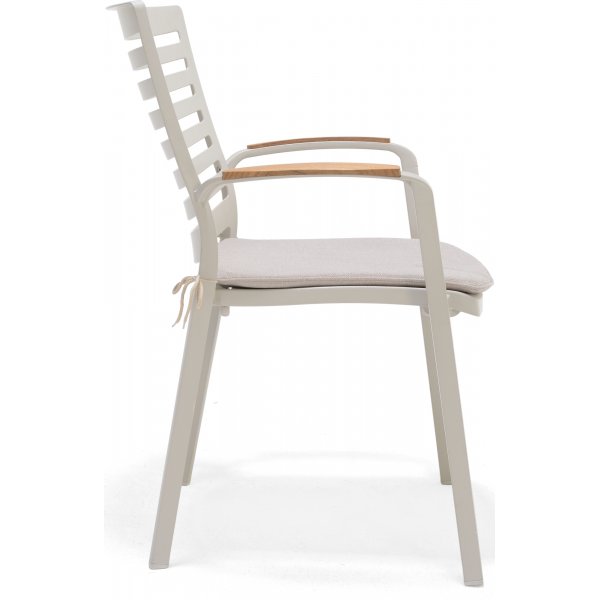 Portals spisegruppe 4 - Hvit/teak