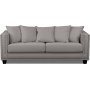 Temple Double Deco 3-seters sofa - Beige /silver nagler