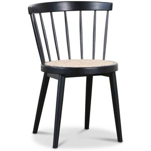 Pinnestol Orbit - Svart med rotting + Møbelpleiesett for tekstiler Pinnestol Orbit - Svart med rotting + Møbelpleiesett for tekstiler
