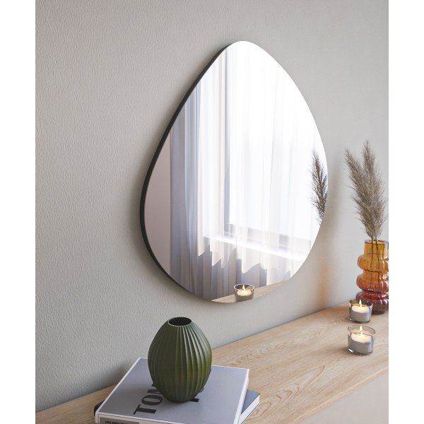 Besso veggspeil - Sort