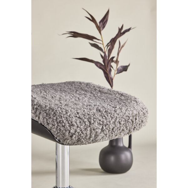 Lenestol med fotskammel - Grå - Hagön Lenestol med fotskammel - Grå - Hagön