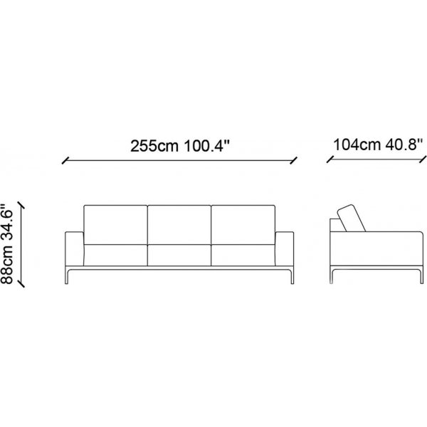 Secret 4-seters sofa - Grå Secret 4-seters sofa - Grå