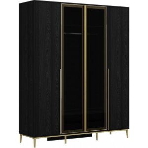 Elevate garderobe 180 x 52 x 218 cm - Sort