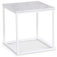 Accent lampebord 50x50 cm - Hvit marmor / Hvit Accent lampebord 50x50 cm - Hvit marmor / Hvit