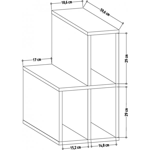 Lemont sidebord - Antrasitt Lemont sidebord - Antrasitt