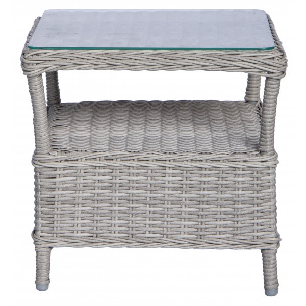 Balkongsett med 2 stoler og bord 48 x 48 cm gr/rotting - Tor/Jacksonville