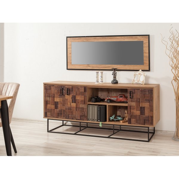 Quantum Medula skjenk - Furu/sort/mnster