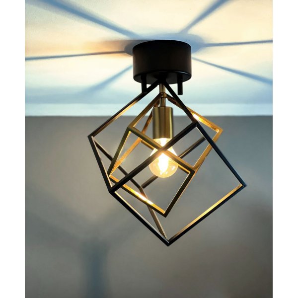 Plafond Cubes - Svart /antikk