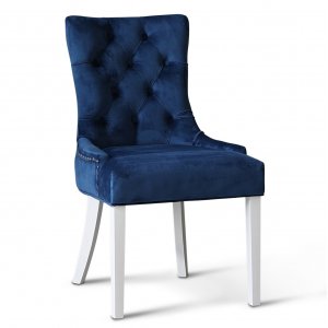 Tuva Decotique stol håndtak - Blå fløyel + Møbelpleiesett for tekstiler