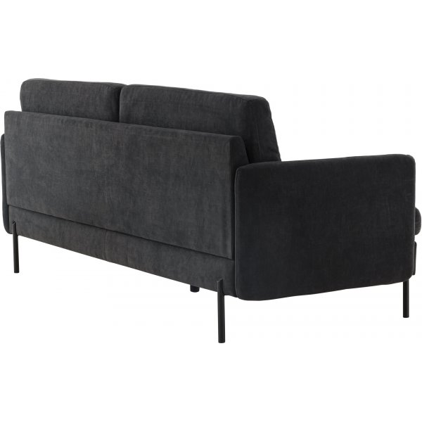 Antibes 2-seters sofa - Sort/Mørkegrå Antibes 2-seters sofa - Sort/Mørkegrå