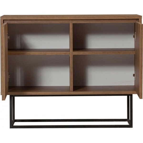 Zuri skjenk - Valnøtt/svart + Møbelføtter Zuri skjenk - Valnøtt/svart + Møbelføtter