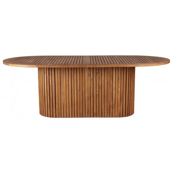 Salt teakbord ovalt 220x100 cm