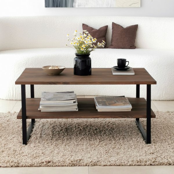 Neta salongbord 85 x 60 cm - Valnøtt Neta salongbord 85 x 60 cm - Valnøtt