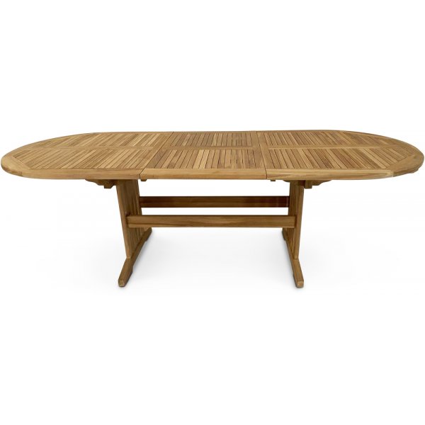Grunnebo ovalt spisebord 180-240 cm butterfly - Teak + Tekstilrens for møbler Grunnebo ovalt spisebord 180-240 cm butterfly - Teak + Tekstilrens for møbler