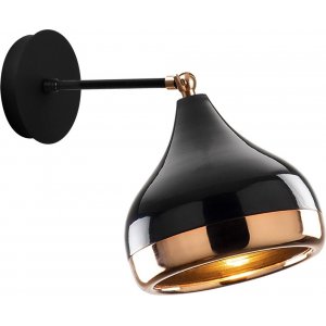 Yildo vegglampe 6901 - Sort/kobber