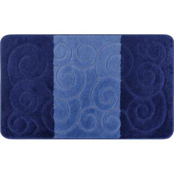 Sile baderomsteppe - Blå/mørkeblått Sile baderomsteppe - Blå/mørkeblått