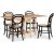 Fårö spisegruppe; Fårö klaffbord i whitewash med 4 Alice-stoler i bøyetre