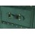 Petit koffert med lagring og speil - Mørkegrønn (Fløyel)