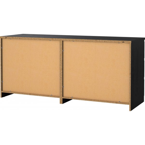 Naia kommode med 6 skuffer - Sort boks