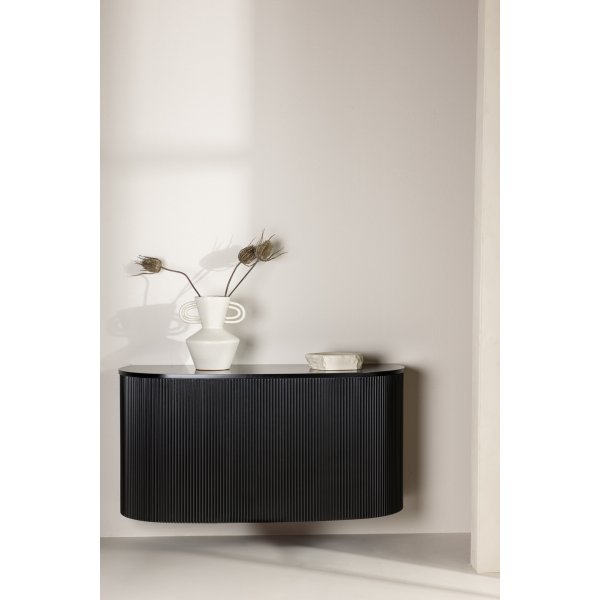 Loca vegghengt sidebord 120 x 45 cm - Sort