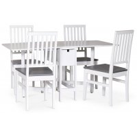 Sandhamn spisegruppe; Klaffbord med 4 Fårö-stoler