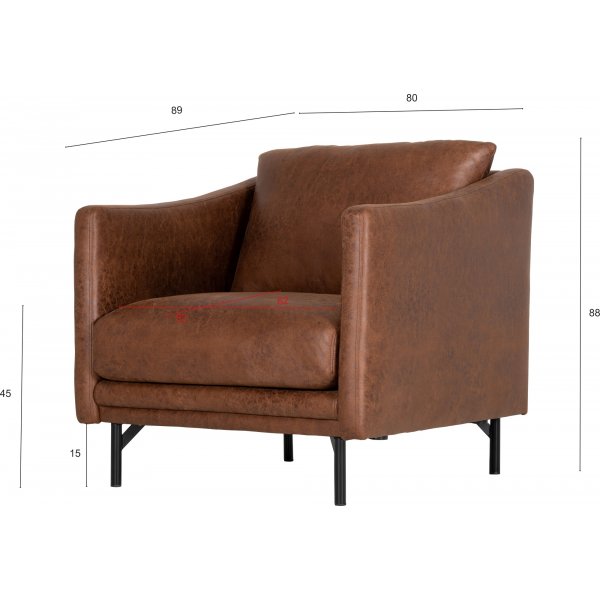 Harpan lenestol - Cognac økolær Harpan lenestol - Cognac økolær