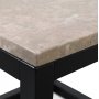 Sydney sidebord 60 - Beige Marmor/sort