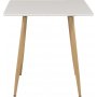 Bridge spisebord, 75 cm - Hvit/eik