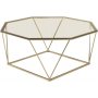 Klltorpet salongbord - Messing/glass