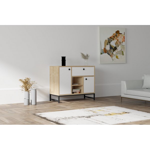 Inci skap - Hvit/svart Inci skap - Hvit/svart