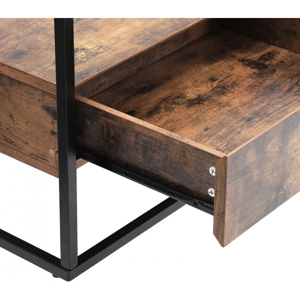 Eddie salongbord 106 x 57 cm - Brun/svart