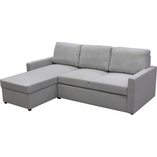 Dream divansofa med sengefunksjon og oppbevaring - lys gr