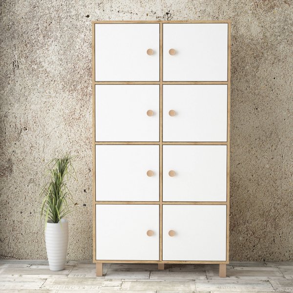 Vilamo skap 59 - Furu/hvit