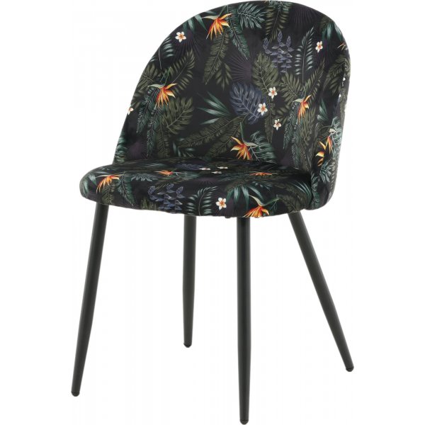 Alice spisestol - Svart blomst