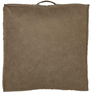 Lycke puff 50 x 50 x 15 cm - Lysebrun