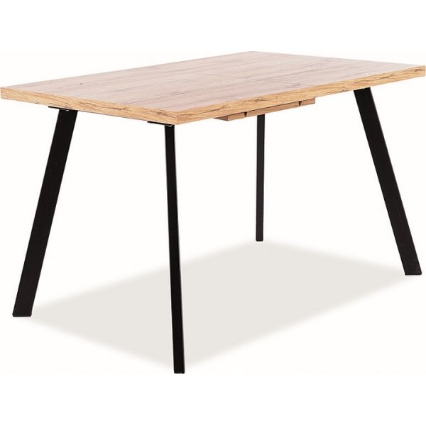 Brick spisebord, 118-160 cm - Wotan eik/svart