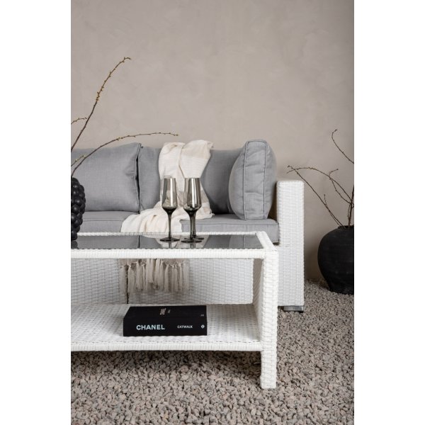 Amazon hjørnesofagruppe - Hvit/grå Amazon hjørnesofagruppe - Hvit/grå