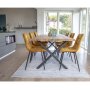 Middelfart Spisestol - Gul/svart