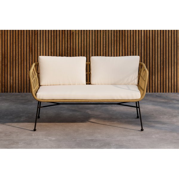 Isola lounge sofa - Sort/Naturlig