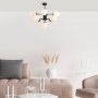 Basar taklampe 10316 - Sort/hvit