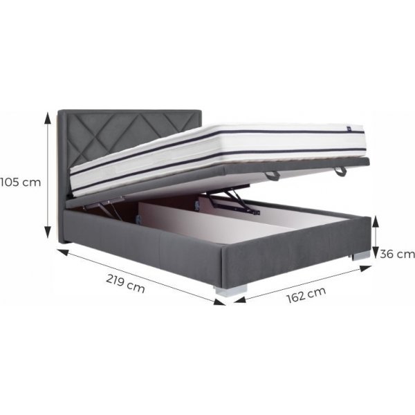 Magisk sengeramme 160x200 cm - Gr