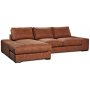 Scirocco divansofa 3-seter XL 305 cm - Cognac vintage