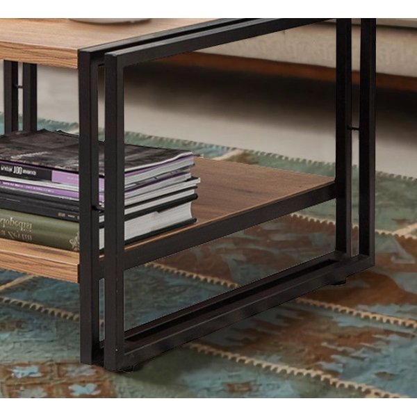 Cosmo Arena salongbord - Furu/svart Cosmo Arena salongbord - Furu/svart