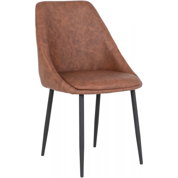 Porto spisestol - Vintage Brun